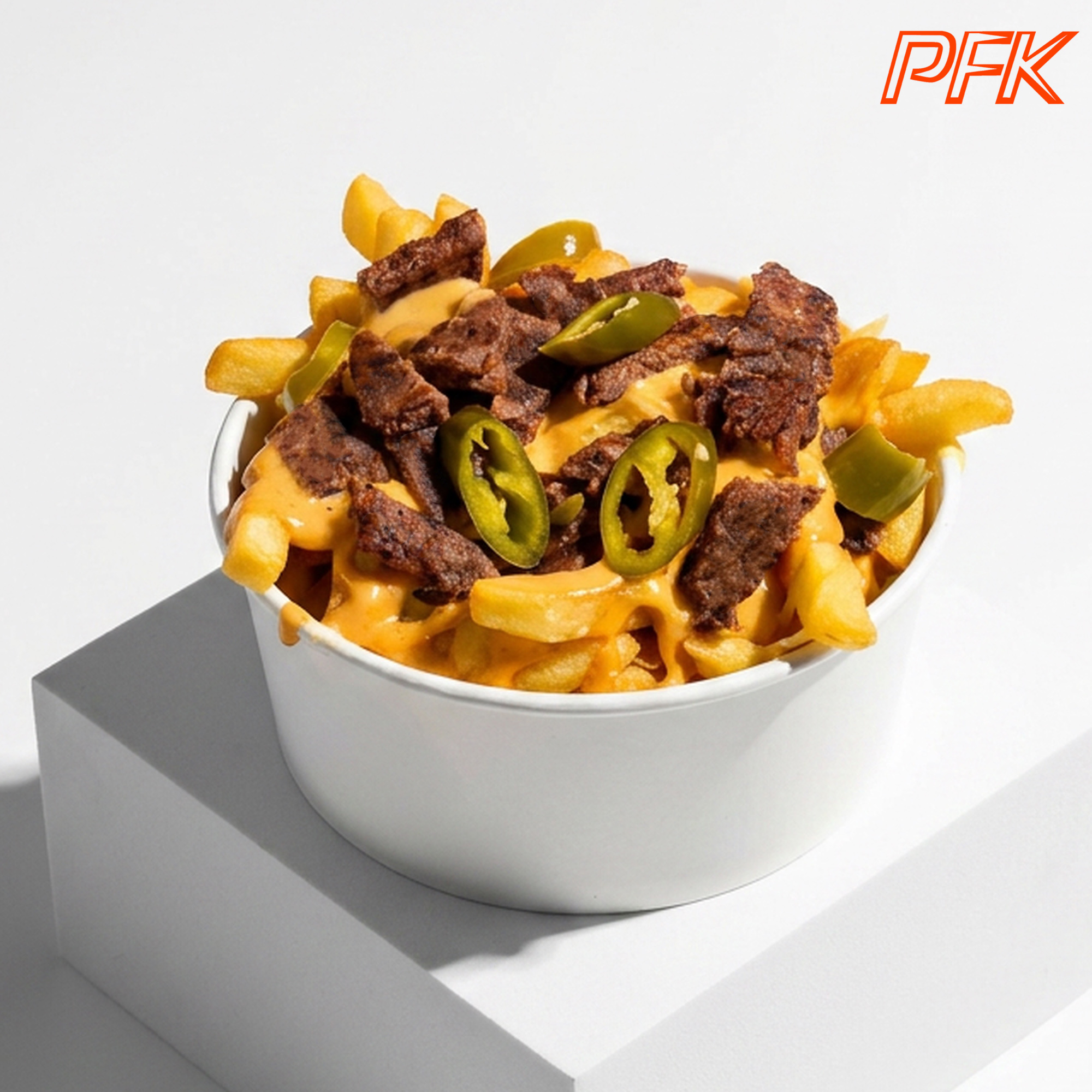 برغر محشو مع بطاطس مقلية