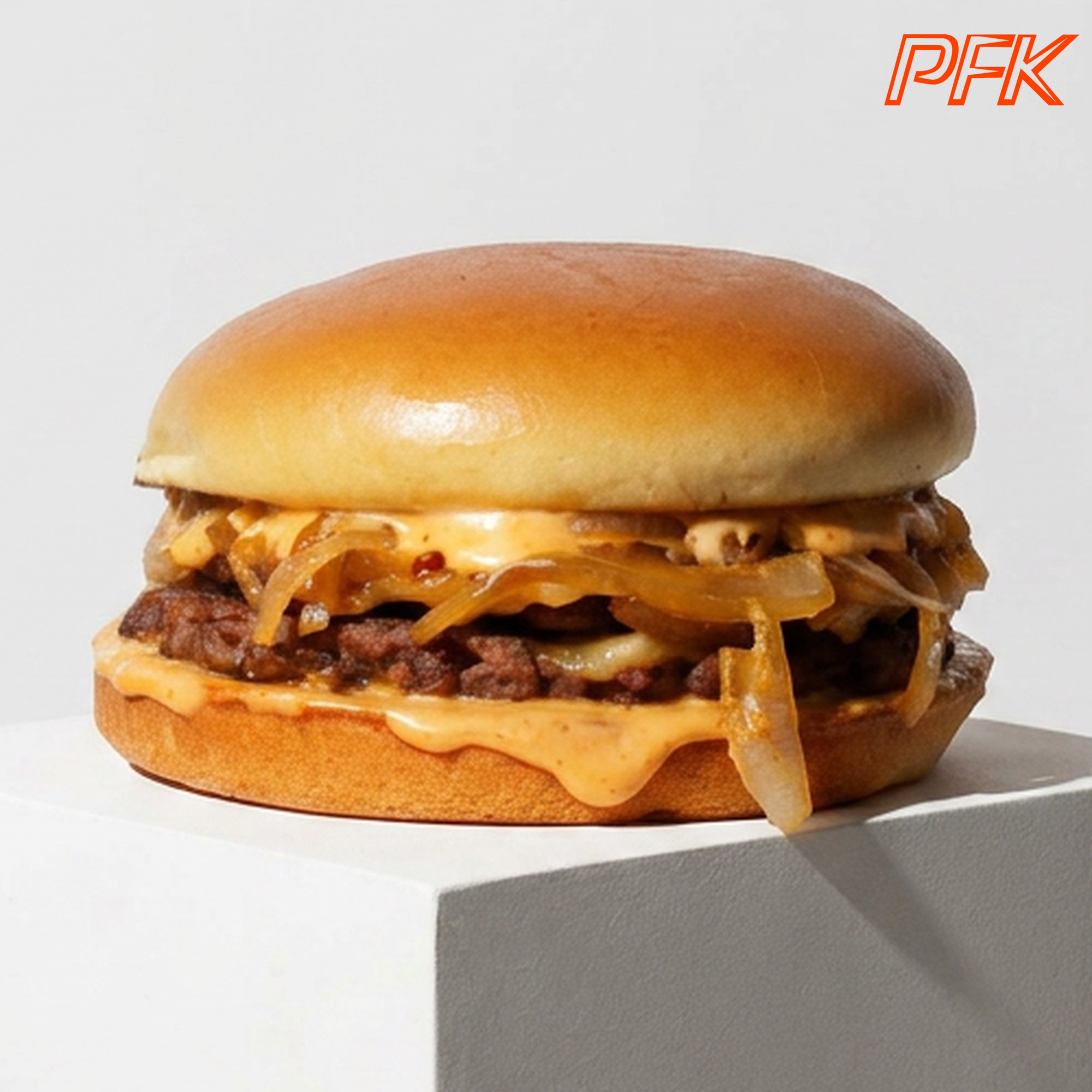 برغر PFK المزدوج بالجبن المطحون