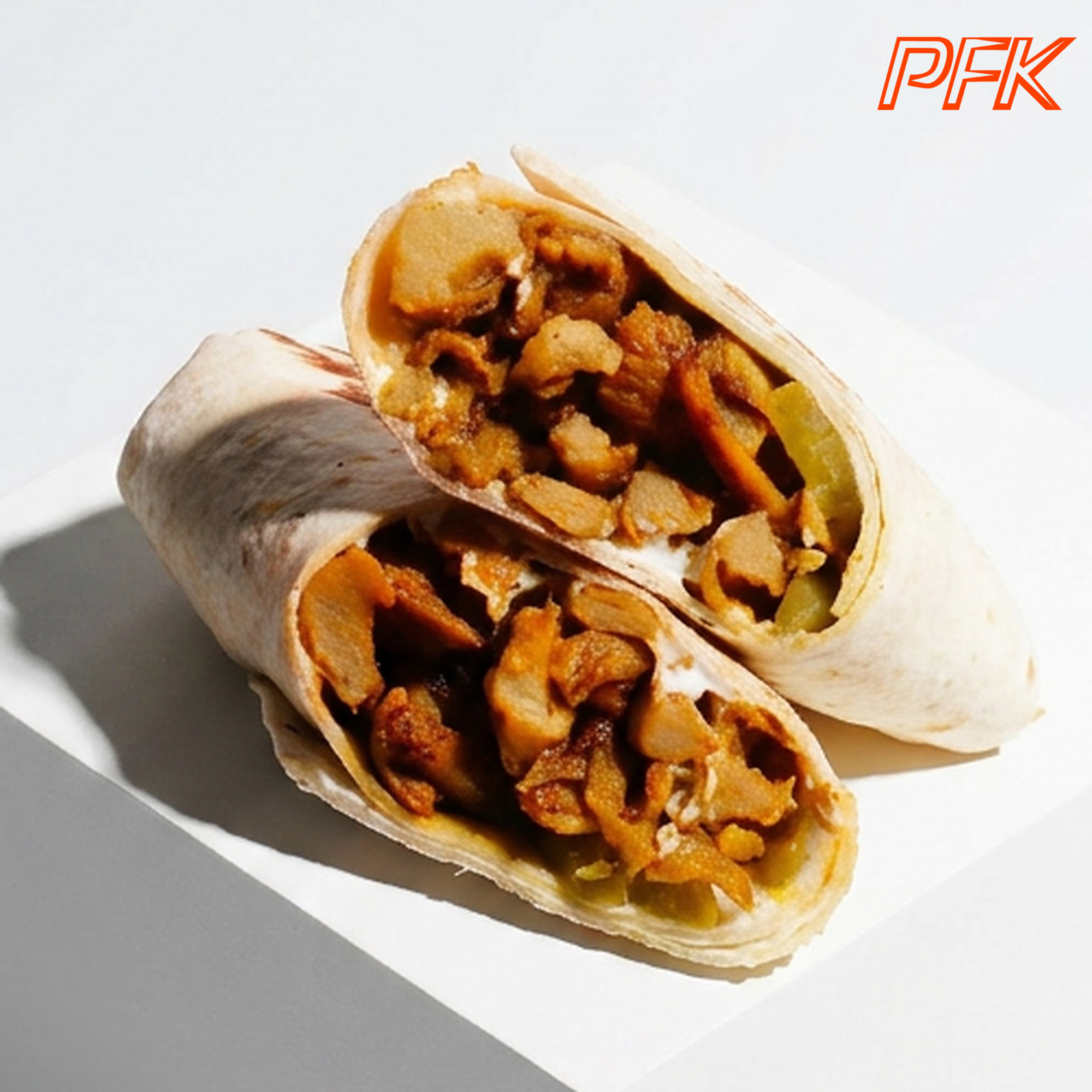 لفافة شاورما الدجاج